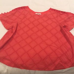 Madewell eyelet swing top